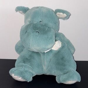 Gund “Oh so snuggly” Hippo Soft Teal Stuffy Plush Toy
